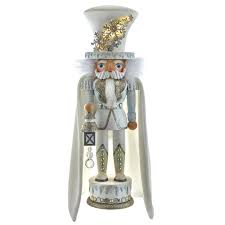 Hollywood White Snow Flake Soldier 18" LED Nutcracker
