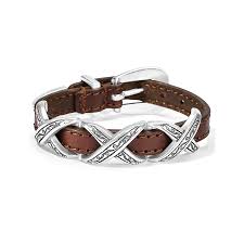 KrissKross brown leather bracelet