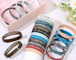 Scripture Rubber Wristbands multi verse multi colors