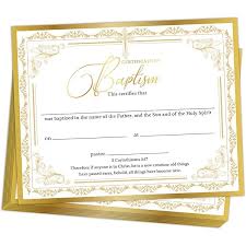 Certificate of Baptism