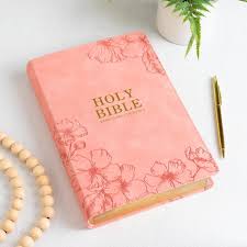KJV Holman Giant Print Reference Bible Red letter pink leather touch