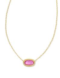 Elisa gold ridge framed azalea illusion necklace