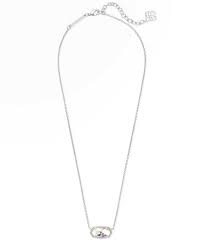 Elisa rhod dichroic glass neckl