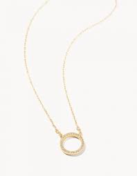 Eternity Gold Crystal Necklace