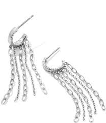 Eve silver huggie earrings