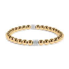 Meridian gold stretch bracelet