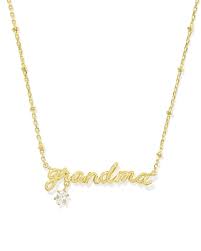 Grandma Crystal Gold Necklace