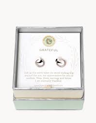 Grateful Silver SLV hoop earrin