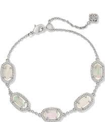 Grayson silver ridge framed ivory pearl bracelet