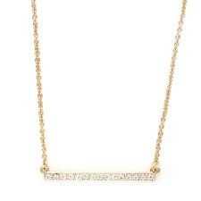 Horizon gold Crystal necklace