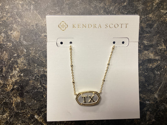 Elisa gold TX ivory necklace