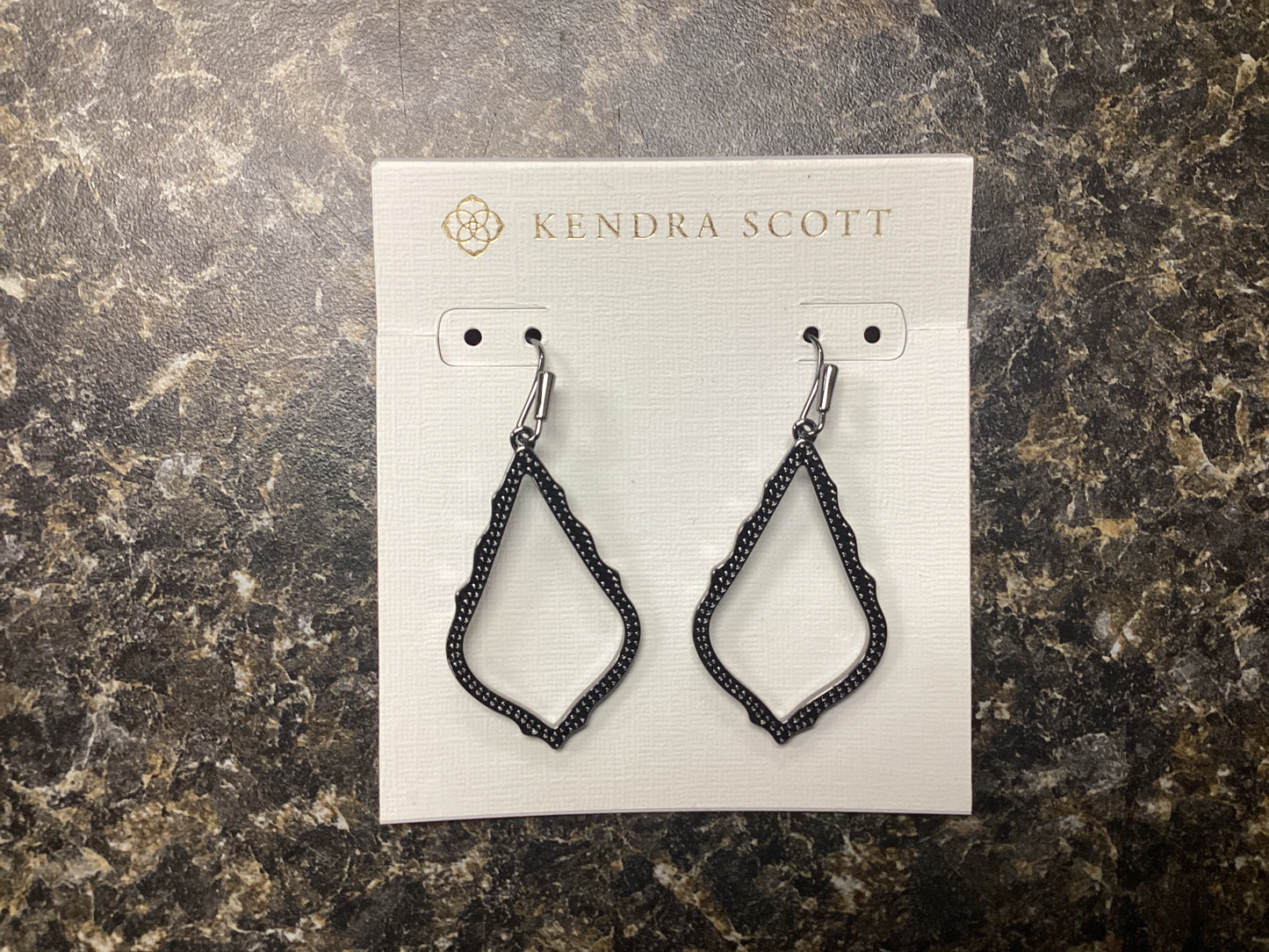 Sophia gunmetal earrings