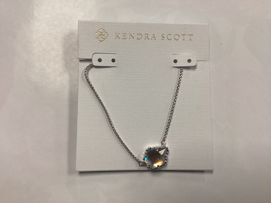 Tess rhod drichroic glass necklace