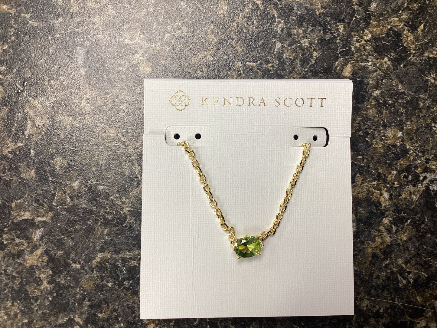 Calin gold peridot necklace