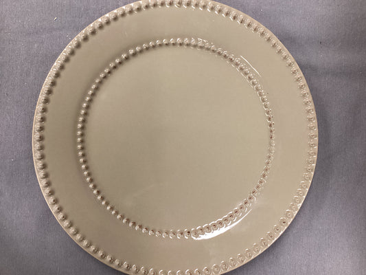 Taupe dinner plate