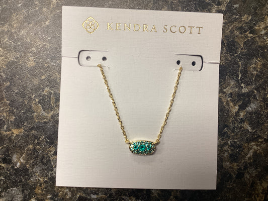 Grayson gold emerald necklace