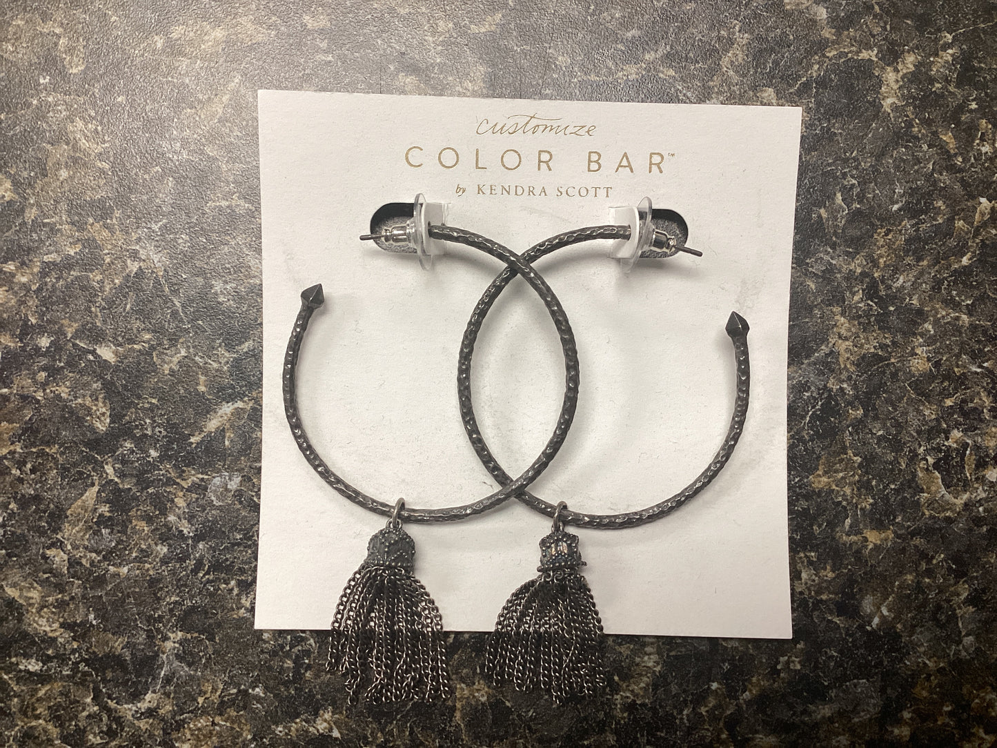 Tassel Charm earrings silver