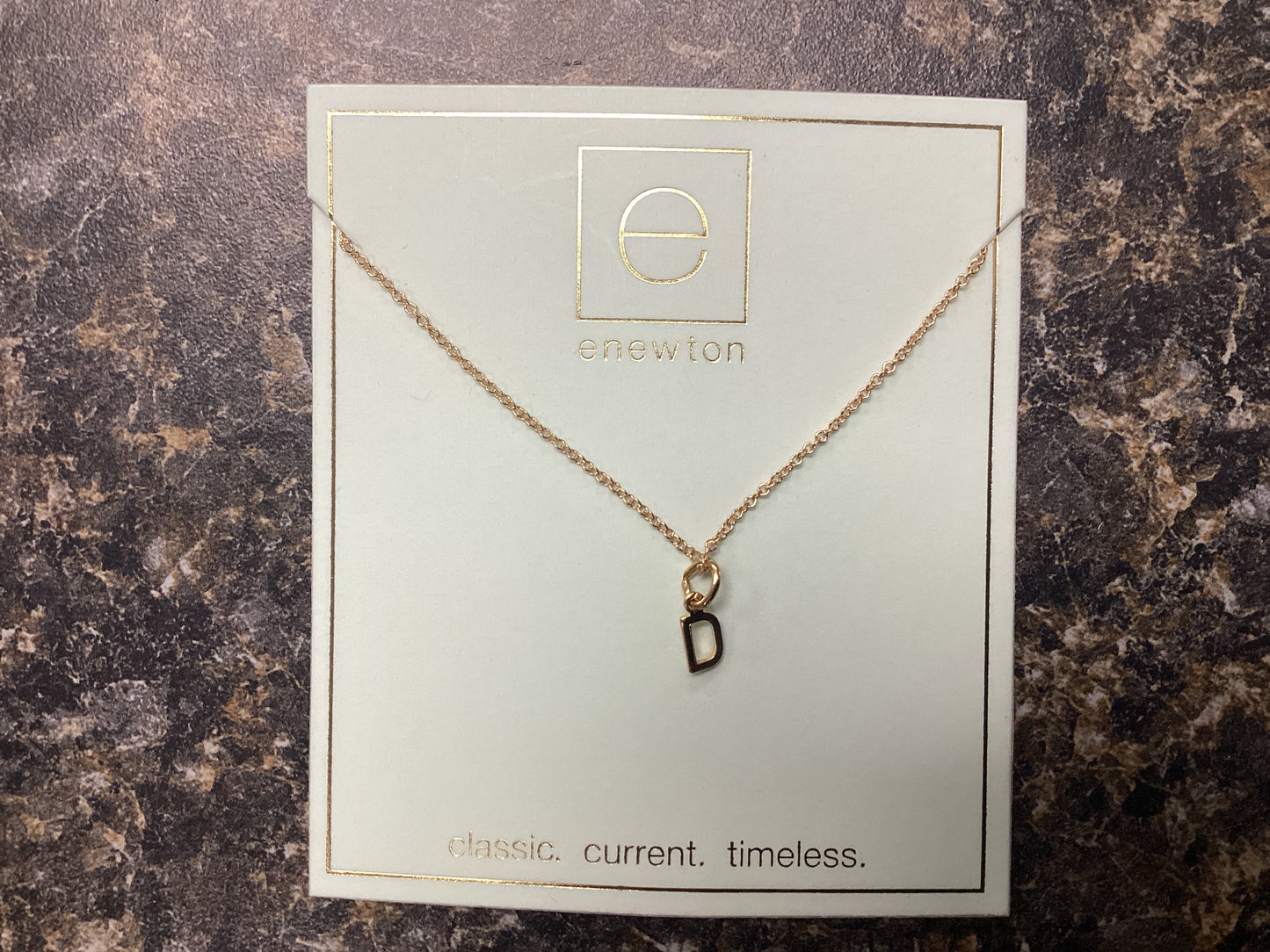 Respect Gold D short necklace