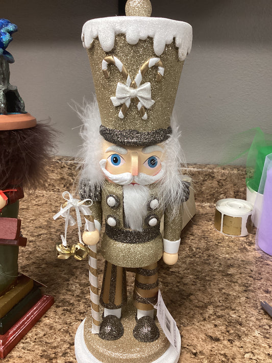 Hollywood Silver and gold nutcracker