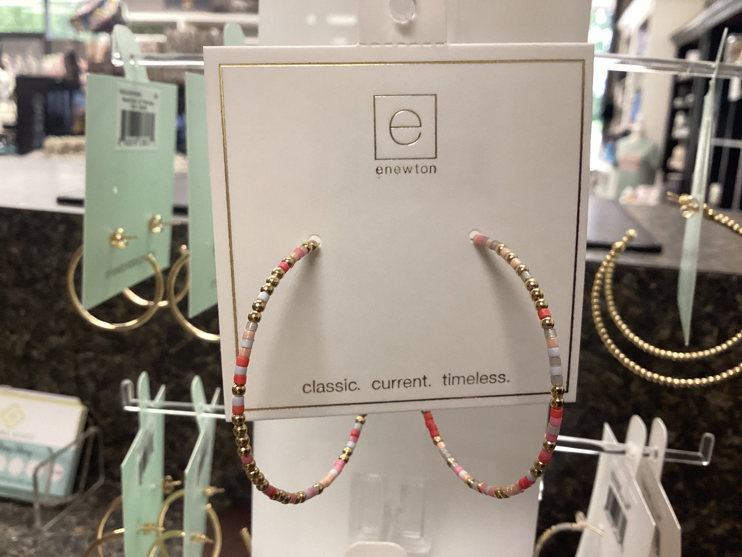 Hope Unwritten good vibes hoop earrings