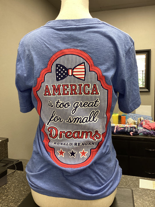 Short Sleeve - America Too Great - Small