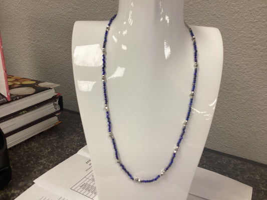 Scarlet choker rhod blue lapis