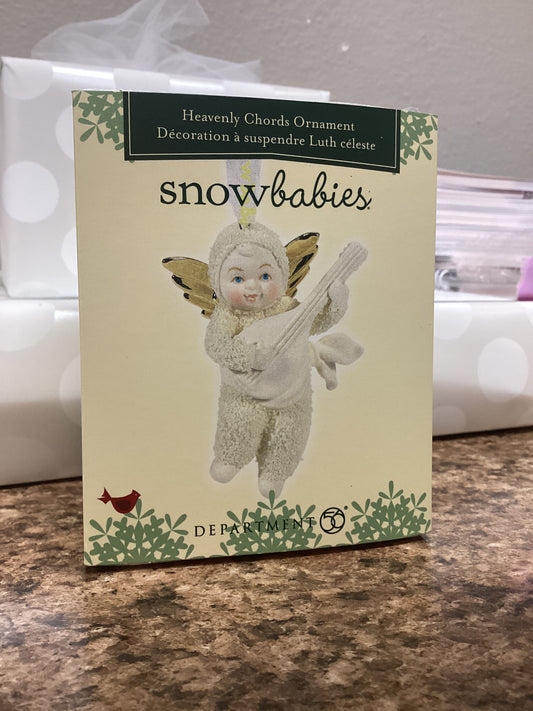 Heavenly Chords Snowbabies orna