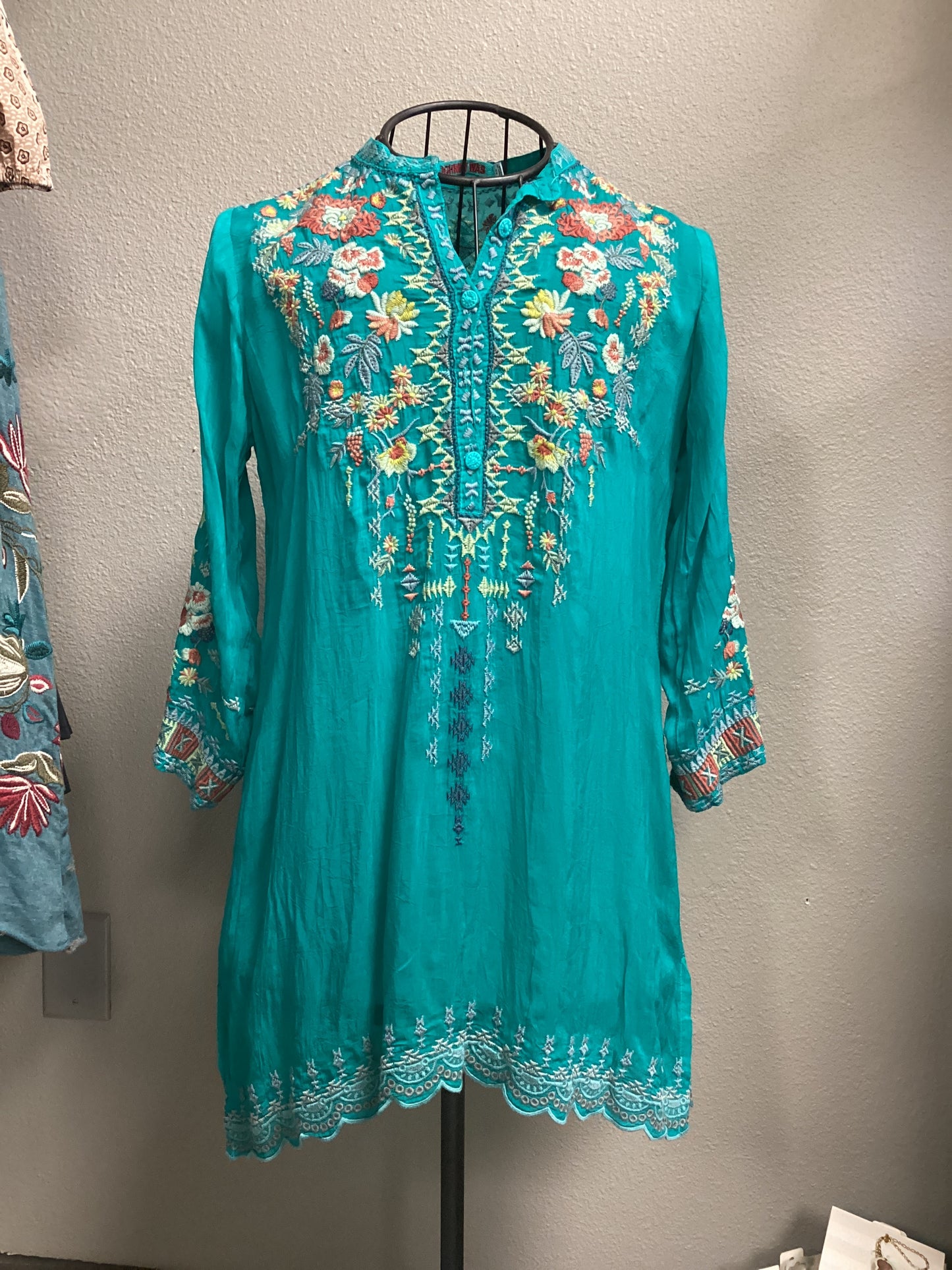 Vicenza Turquoise Tunic Extra Small