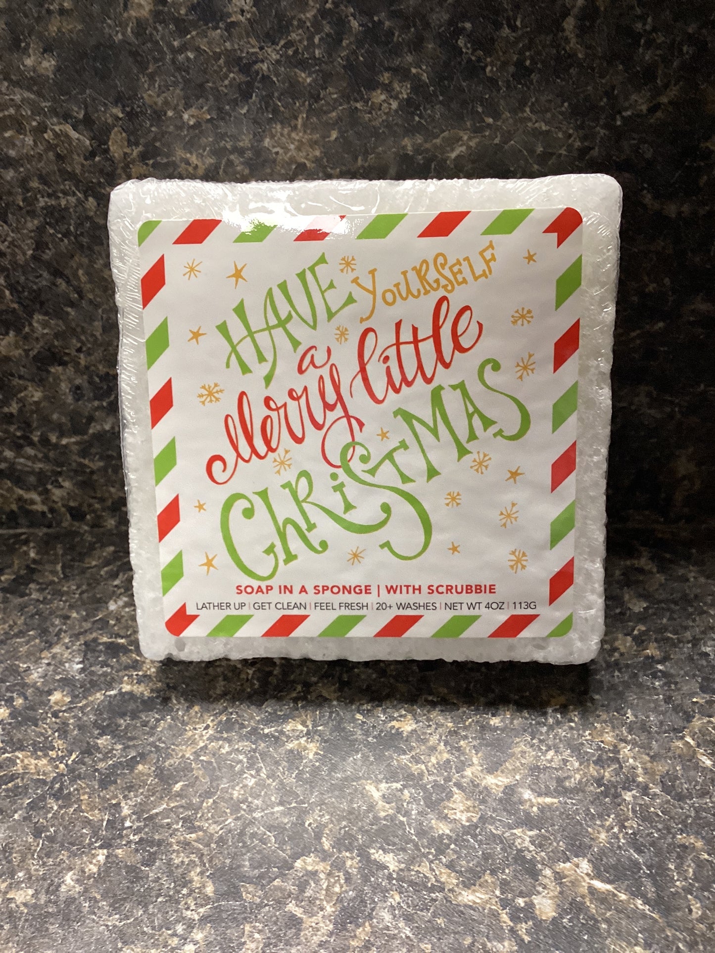 Have Yourself a Merry little Christmas soap sponge