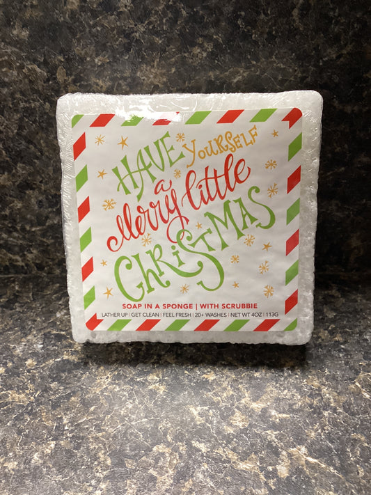 Have Yourself a Merry little Christmas soap sponge