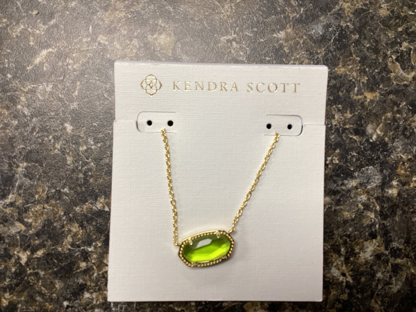 Elisa gold peridot necklace