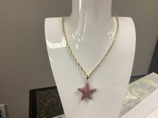 Jae Star gold rainbow long neckace