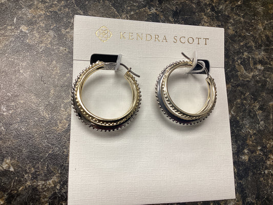 Dana mixed metal small hoop earrings