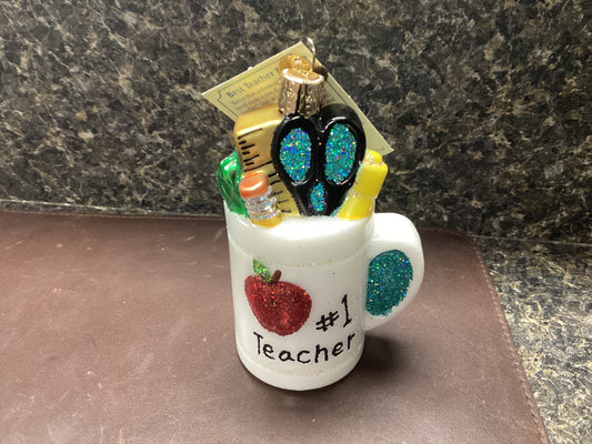 Teacher mug ornament