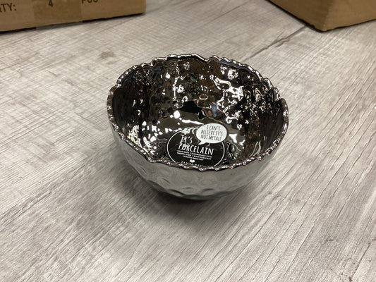 Silver snack bowl