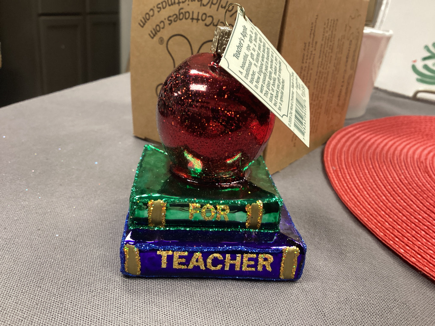 Teacher's Apple ornament