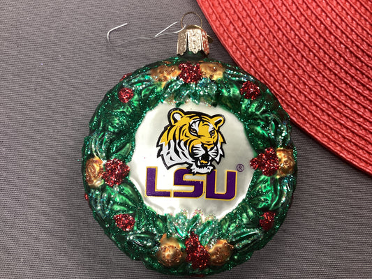 LSU Wreath ornament