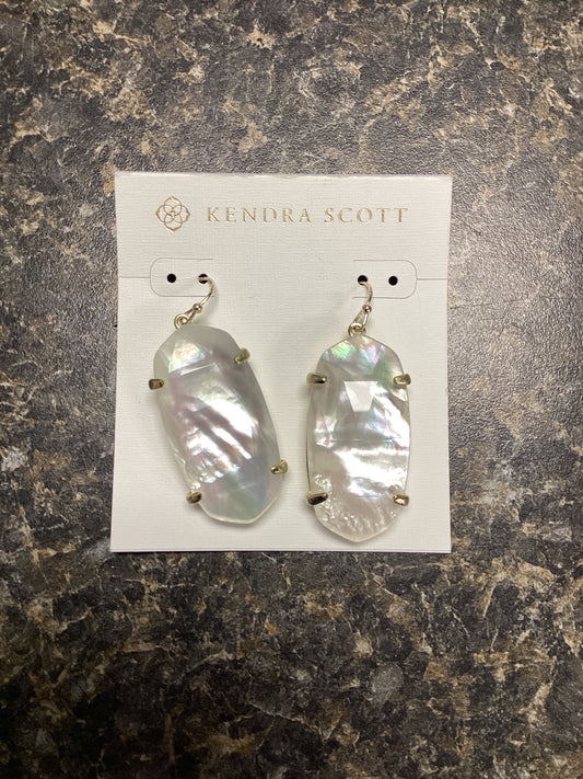 Esme gold ivory mop earrings