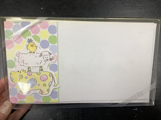 hippo, lamb & chick dot invite