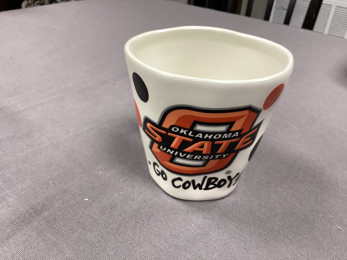 Oklahoma State wobbly mug