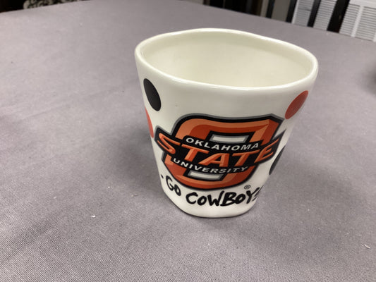 Oklahoma State wobbly mug