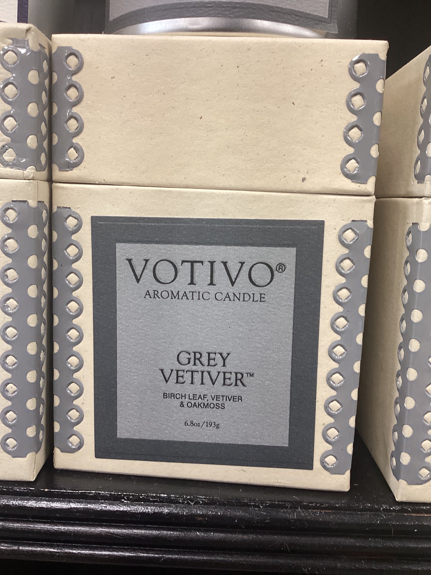 Grey Vetiver 6.8oz candle