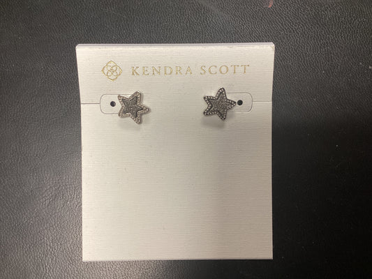 Jae Star stud ear Rhod platinum drusy