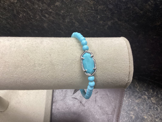 Elaina gold beaded blue mix bracelet