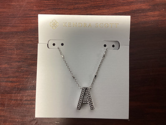 Letter A pendant necklace