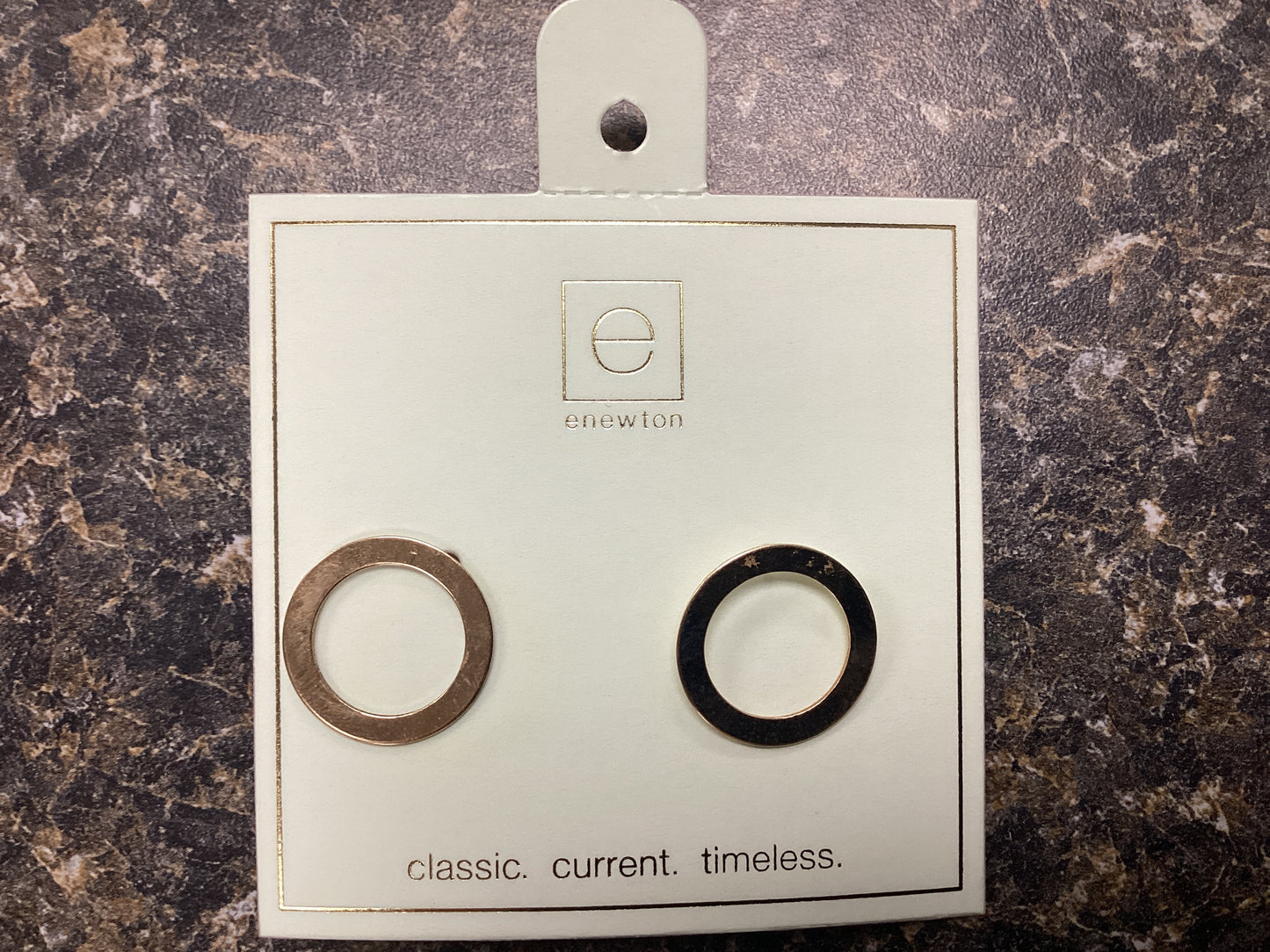 Halo gold stud earrings