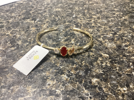 Alexandria cuff bracelet gold cranberry mix size s/m