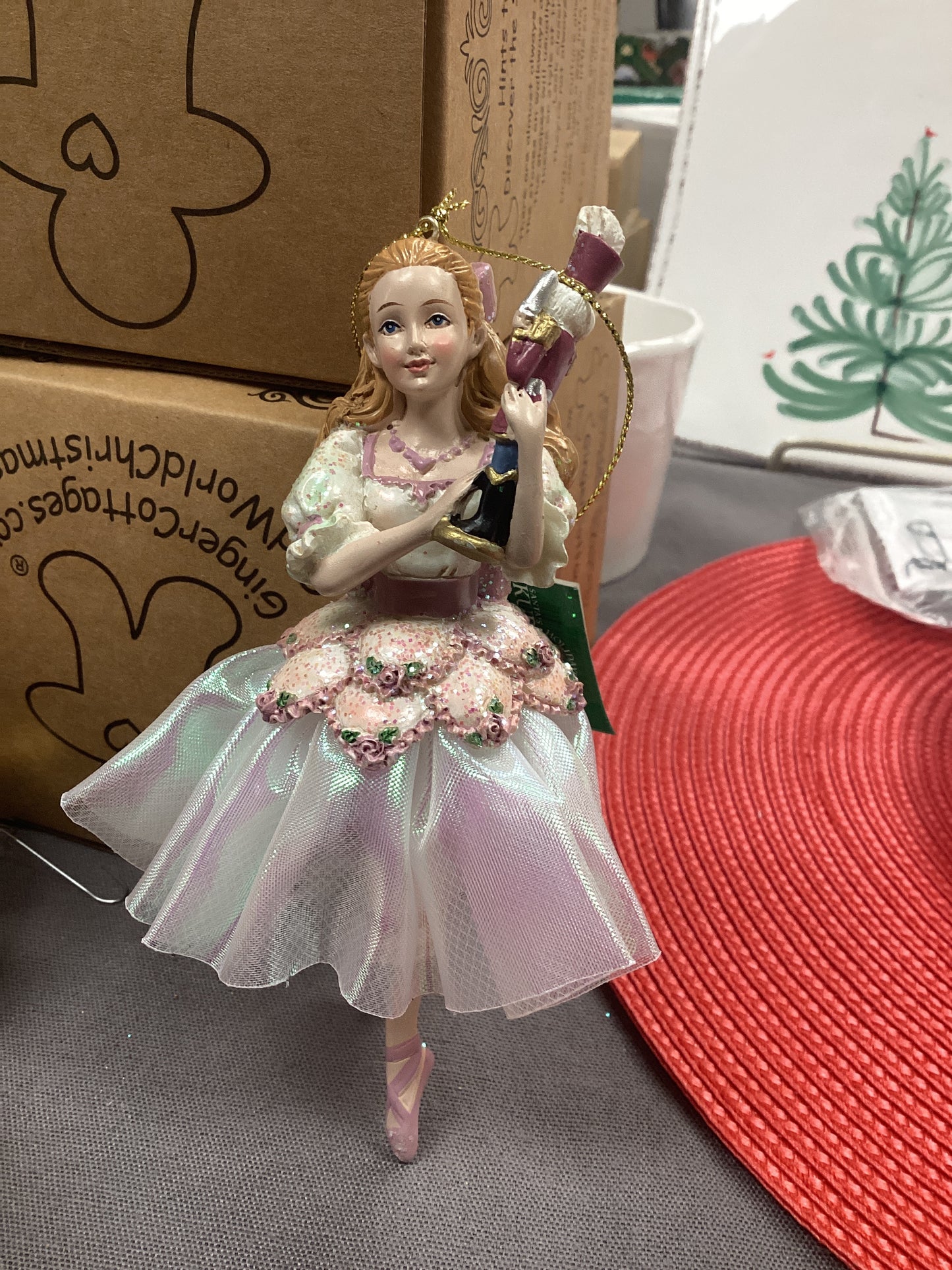 Clara nutcracker ornament 6"