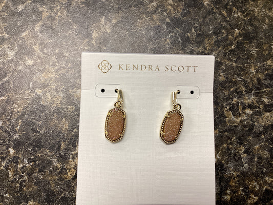 Lee gold spice drusy earrings