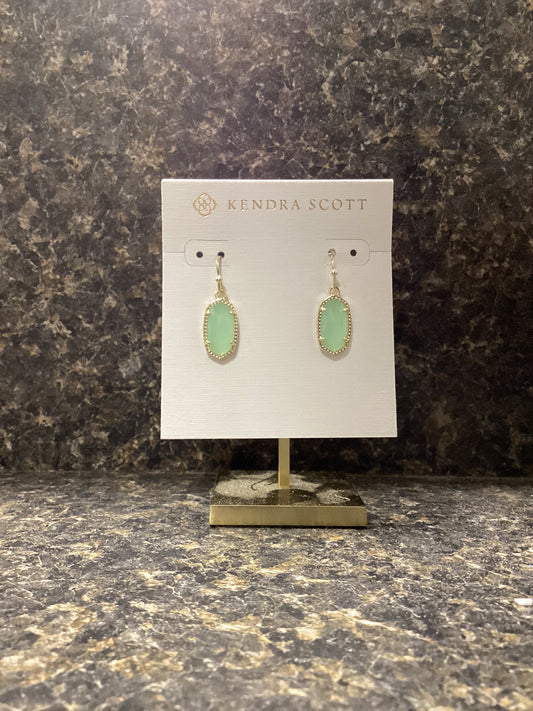 Lee gold chalcedony earrings